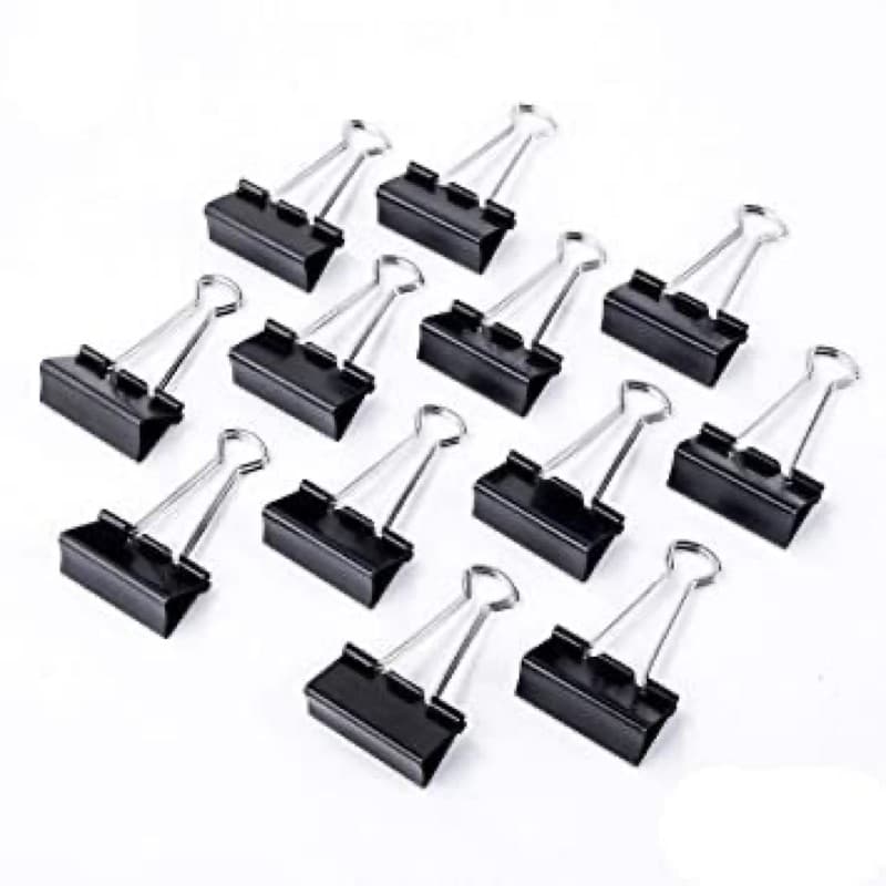 Binder Clips 19 Mm small Size 12 Pcs In Pack