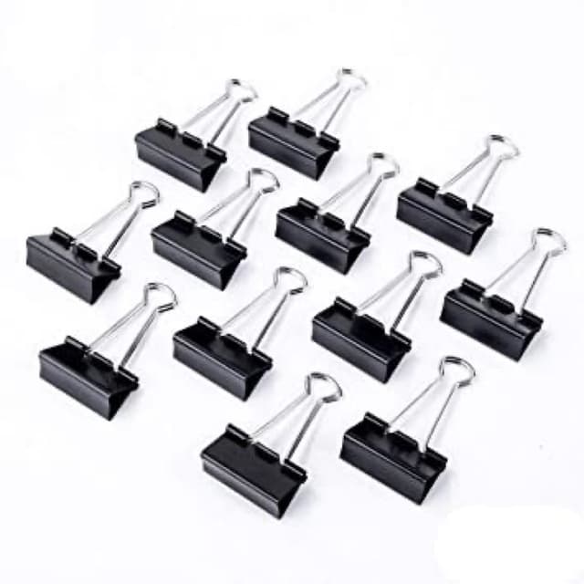 Binder Clips 19 Mm small Size 12 Pcs In Pack